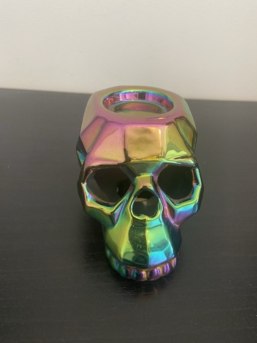 Skull tea light - tea,