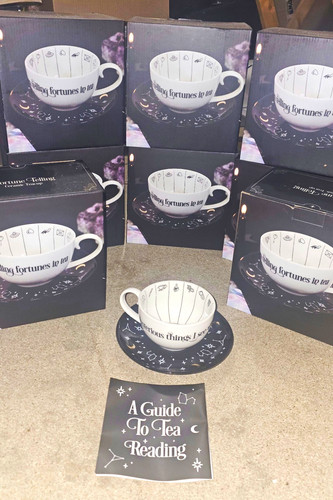 Fortune telling ceramic tea - fortune,