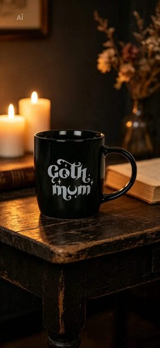 Goth mum mug tea - mum, practical