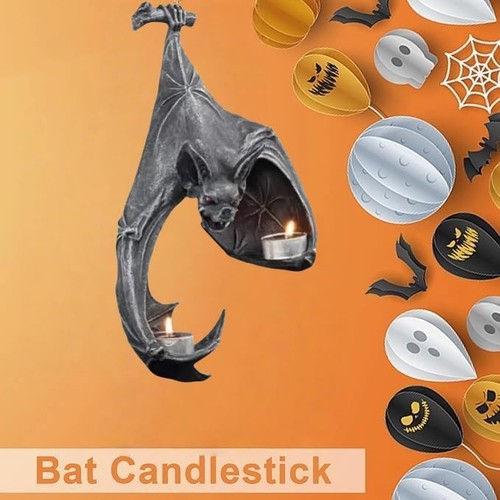 Bat wall candle holder - bat,