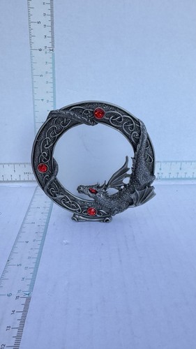 Gothic pewter dragon tea light - tea,