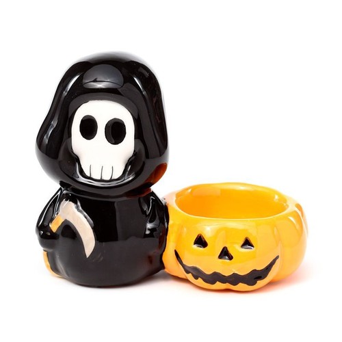 Ceramic skull boy - ceramic, light