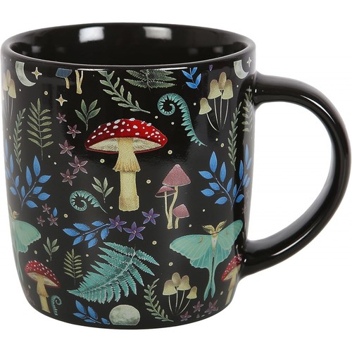 Dark forest mushroom - mushroom, woodland