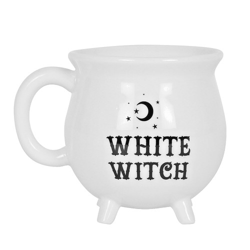 Witches brew white cauldron - witches,