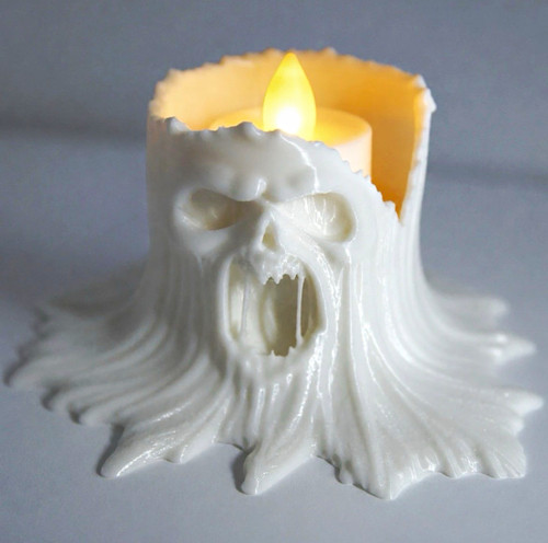 White skull gothic - gothic, halloween