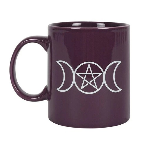 Purple triple moon coffee mug - triple,