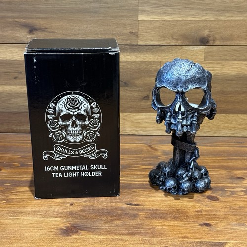 Skull tea light holder - skull,