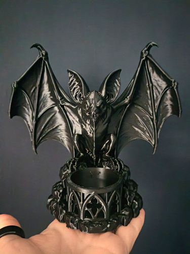 Black bat gothic tea - bat,