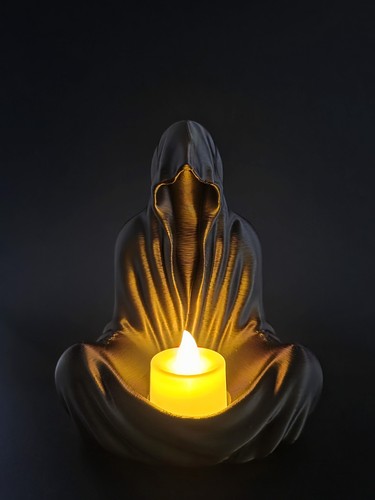 Gothic cloaked figure tea - cloaked,