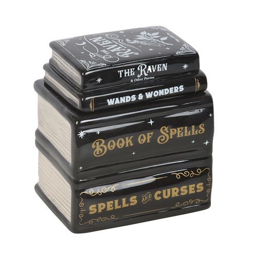 Book spells oil burner - book,