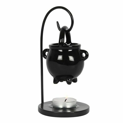 Black hanging cauldron - black,