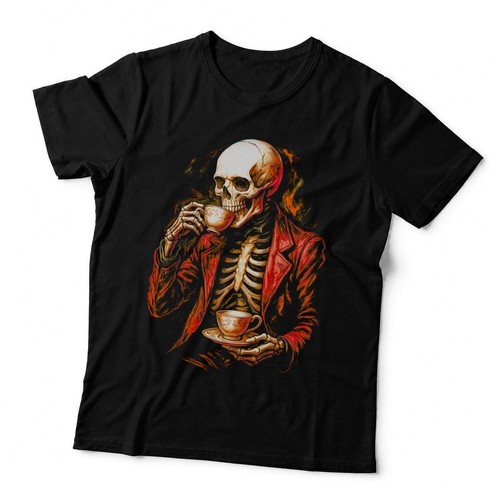 Red jacket tea skull - jacket,