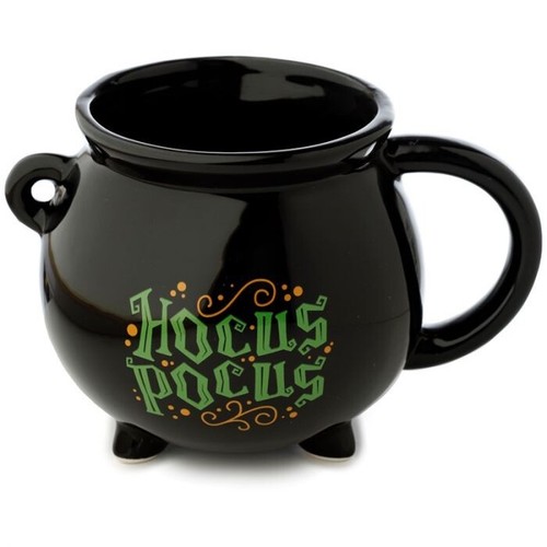 Black cauldron shaped mug - cauldron,