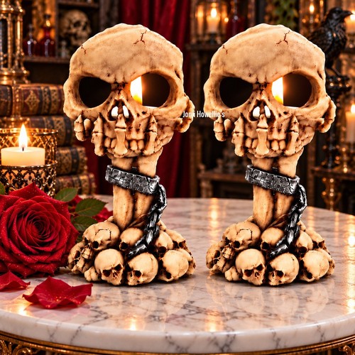 Skull tea light candle - skull,