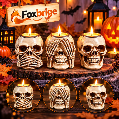 Halloween skeleton candle - skeleton,