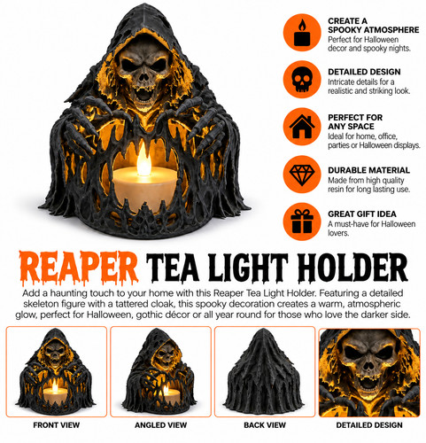Printed grim reaper - printed, led