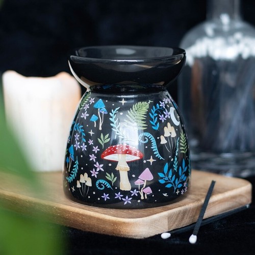 Ceramic black round dark - round,