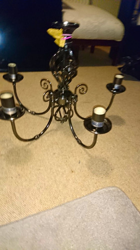 Black metal gothic style arm - black,
