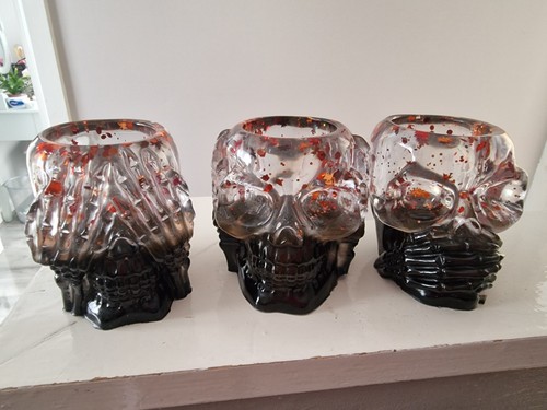 Set skull shaped - skull, tealight