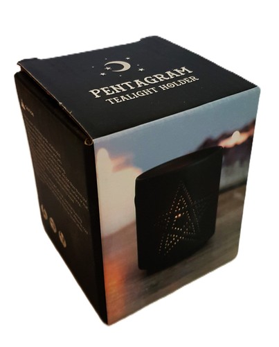 Pentagram tea light holder - pentagram,