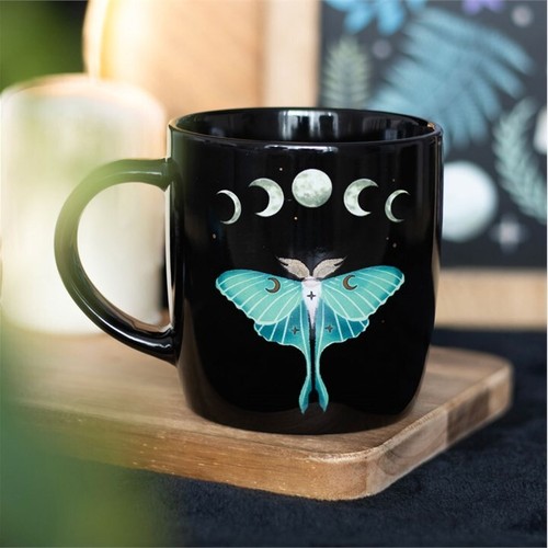 Dark forest gothic luna moth - forest,