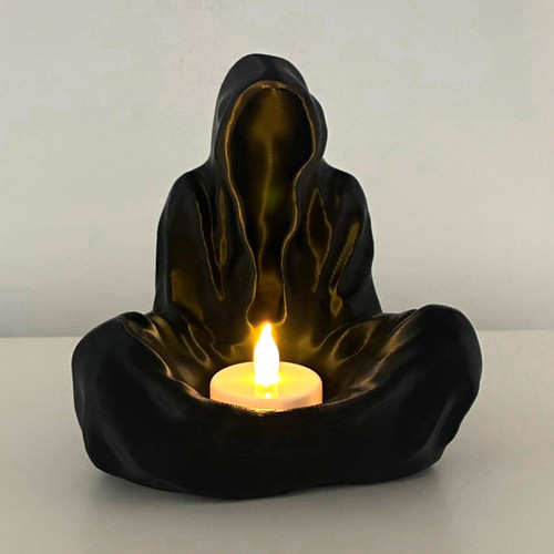 Gothic black reaper hooded - black,