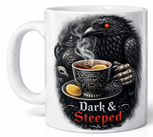 Dark and steeped mug - and,