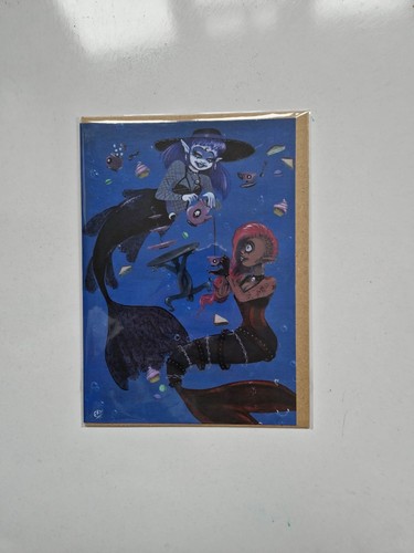 Goth mermaid tea party - mermaid,