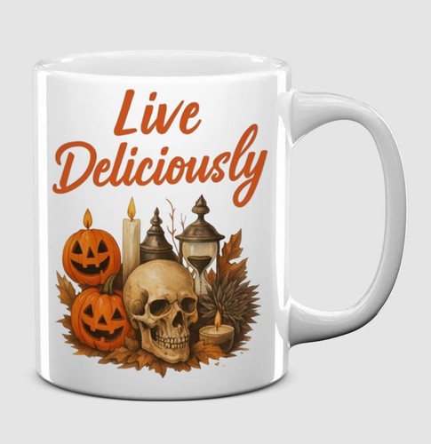 Live deliciously skull pumpkin - live,