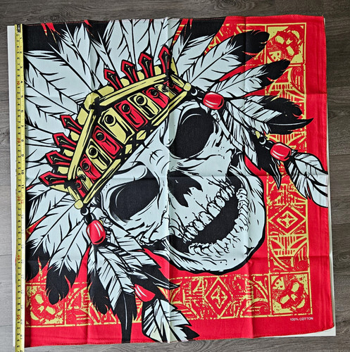 Gothic skull tea towel 100 - skull,