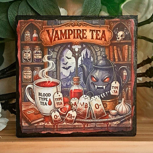Halloween gothic vampire - gothic, tea